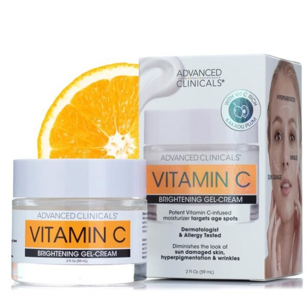 Advanced Clinicals Vitamin C + Hyaluronic Brightening Cream – 444ml
