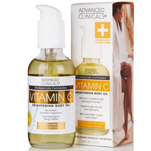 Advanced Clinicals Vitamin C Brightening Body Oil – 112ml