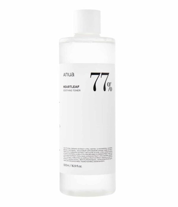 Anua Heartleaf 77% Soothing Toner – 500ml (Outer Packing Excluded)