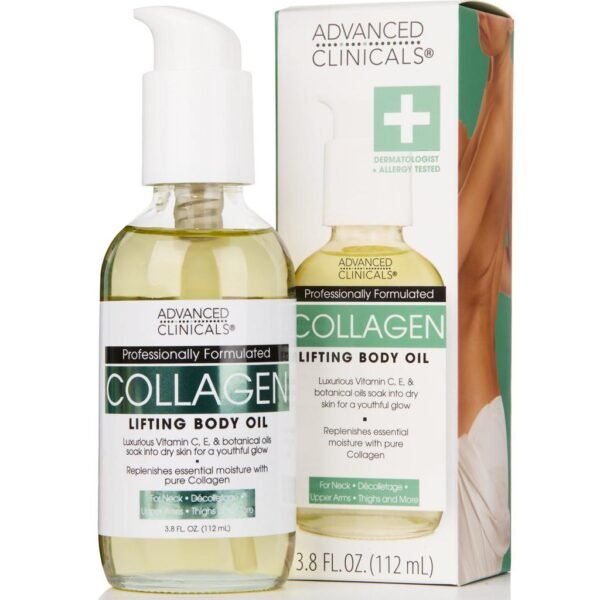 Advanced Clinicals Collagen Body Oil – 3.8oz (112ml)